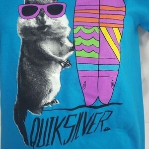 NWT Quiksilver Blue Squirrel T Shirt